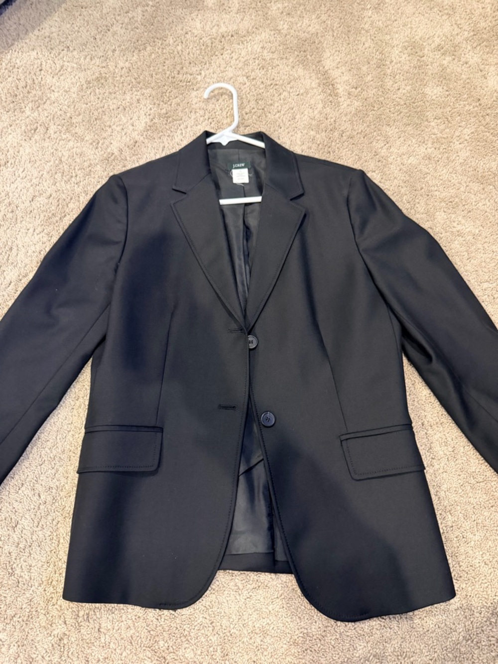 J. Crew Women's Black Two-Button Blazer